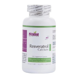 Zenith Nutrition Resveratrol Calcium (100 mg), 120 capsules