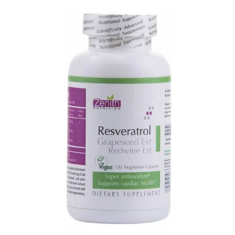 Zenith Nutrition Resveratrol Grapeseed Ext Red Wine Extract,  120 veggie capsule(s) 