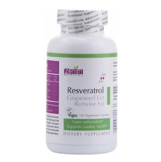 Zenith Nutrition Resveratrol Grapeseed Ext Red Wine Extract, 120 veggie capsule(s)