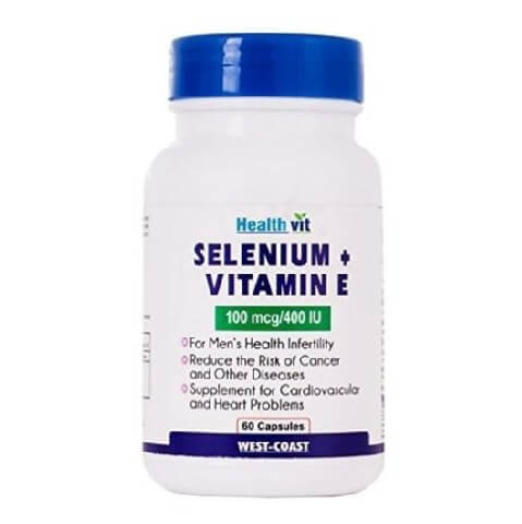Healthvit Selenium + Vitamin E (100 mcg/400 IU), 60 capsules Healthvit Selenium + Vitamin E (100 mcg/400 IU), 60 capsules