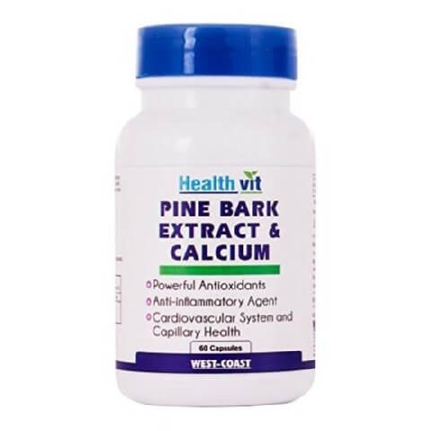 Healthvit Pine Bark Extract & Calcium, 60 capsules Healthvit Pine Bark Extract & Calcium, 60 capsules
