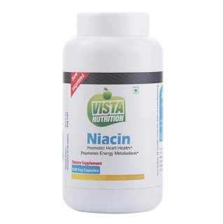 Vista Nutrition Niacin, Unflavoured 200 veggie capsule(s)