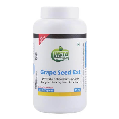 Vista Nutrition Grape Seed Extract (50mg), 240 capsules Vista Nutrition Grape Seed Extract (50mg), 240 capsules