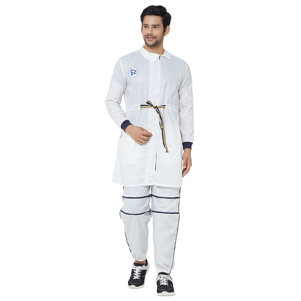 Zero Risque Fearless Fashion Adjustable Coat,  White  Medium 