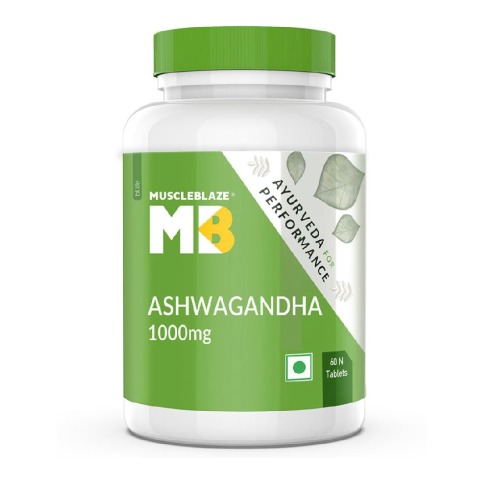 3 - MuscleBlaze Ayurveda for Performance - Ashwagandha 500mg, 60 tablet(s)