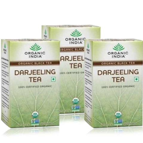 Organic India Darjeeling Tea, Unflavoured 18 Piece(s)/Pack - Pack of 3 Organic India Darjeeling Tea, Unflavoured 18 Piece(s)/Pack - Pack of 3