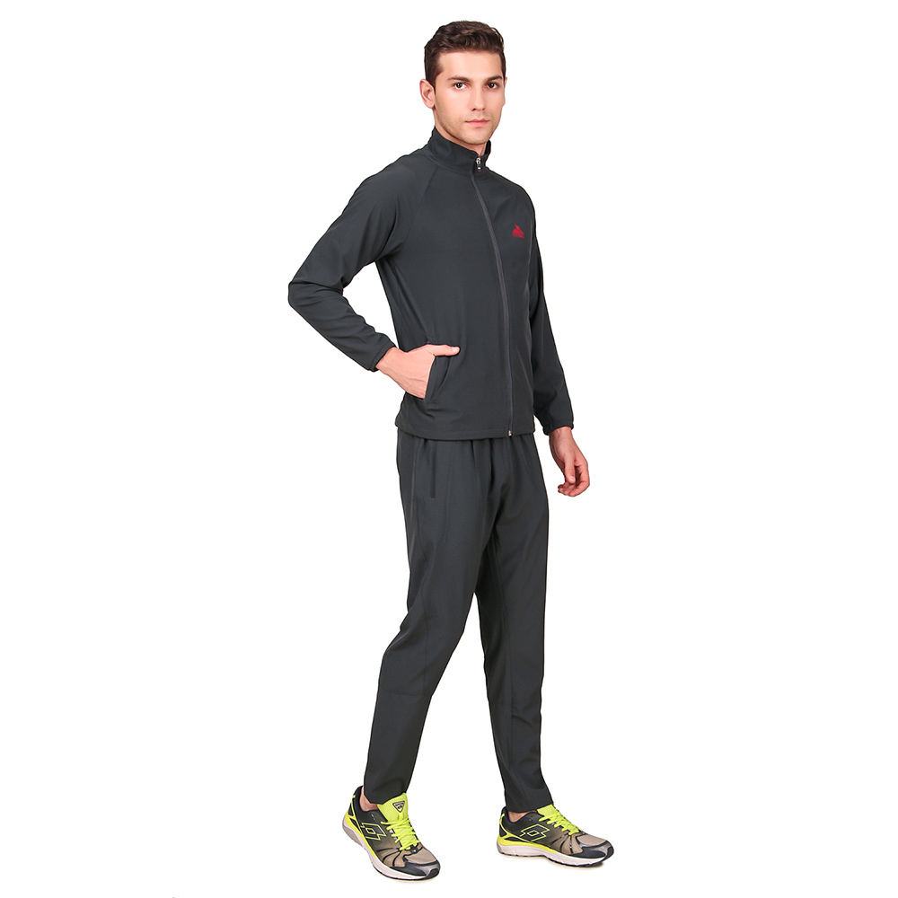 2 - Fitinc Men's Polycotton Regular Fit Track Suit with Two Zipper Pockets,  Grey  XL 