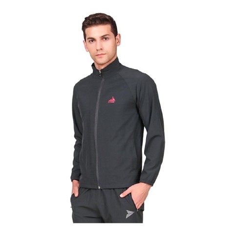 50 - Fitinc Men's Polycotton Regular Fit Track Suit with Two Zipper Pockets,  Grey  XL 