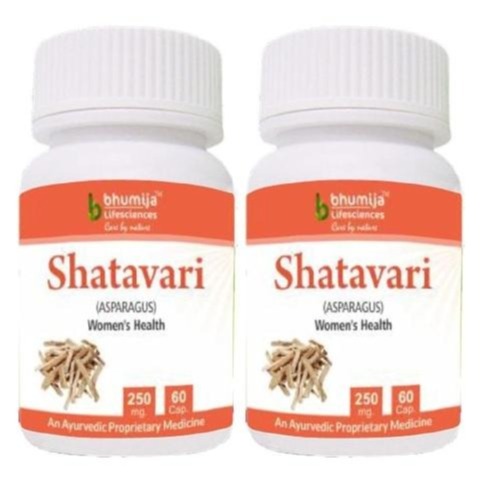 Bhumija Shatavari, 60 capsules - Pack of 2 Bhumija Shatavari, 60 capsules - Pack of 2
