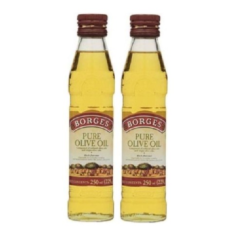 Borges Pure Olive Oil, 250 ml - Pack of 2 Borges Pure Olive Oil, 250 ml - Pack of 2