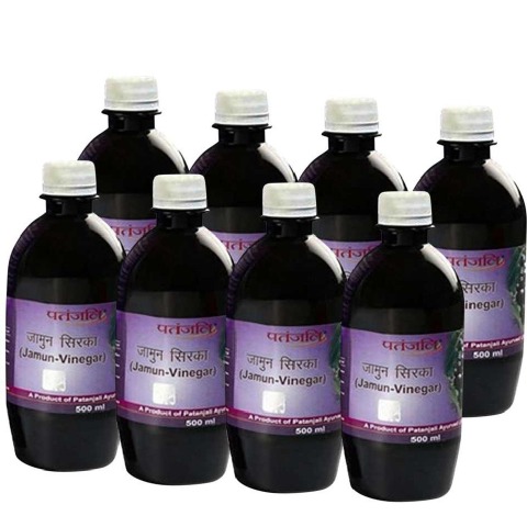 Patanjali Jamun Vinegar - Pack of 8, Unflavoured 0.5 L Patanjali Jamun Vinegar - Pack of 8, Unflavoured 0.5 L