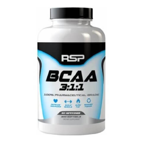 RSP Nutrition BCAA 3:1:1, 200 capsules Unflavoured RSP Nutrition BCAA 3:1:1, 200 capsules Unflavoured