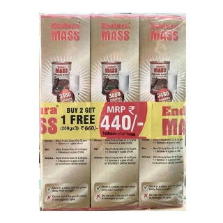 Endura Mass Combo (Buy 2 Get 1 Free), Chocolate 0.44 lb