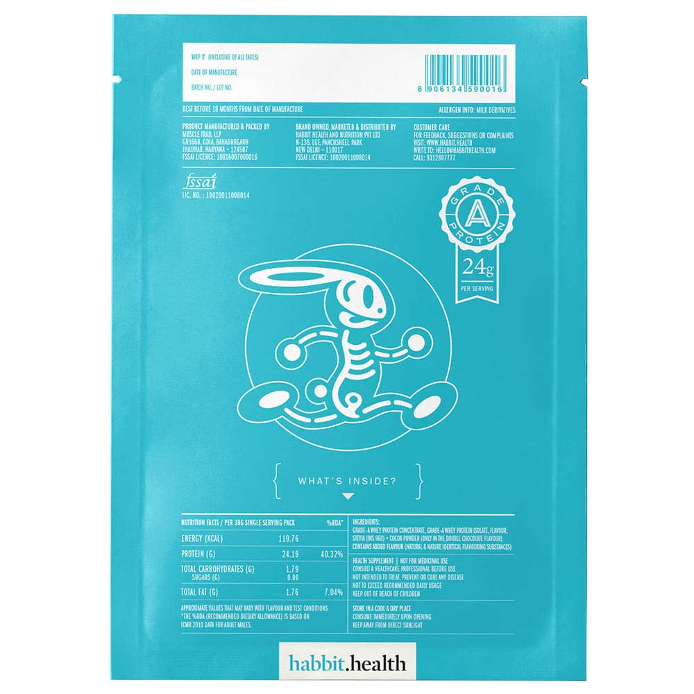 supplementinfo - Habbit Active Whey Protein Blend,  0.99 lb  15 Servings, Vintage Vanilla 