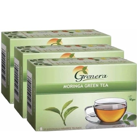 Grenera Moringa Green Tea, 20 Piece(s)/Pack Natural - Pack of 3 Grenera Moringa Green Tea, 20 Piece(s)/Pack Natural - Pack of 3