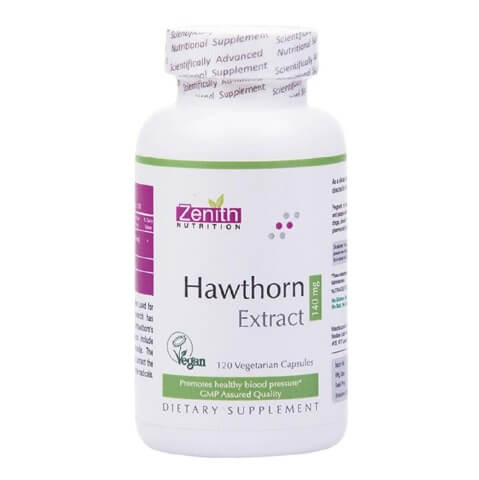 Zenith Nutrition Hawthorn Extract (140 mg),  120 capsules 
