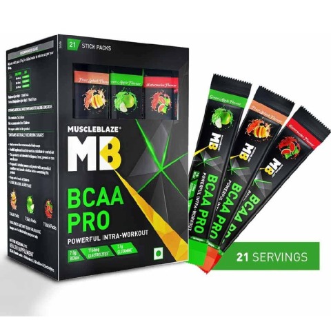 1 - MuscleBlaze BCAA Pro OP,  0.69 lb  21 Servings  Fruit Splash 