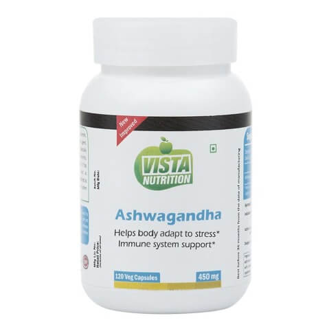 Vista Nutrition Ashwagandha (450 mg), 120 capsules Vista Nutrition Ashwagandha (450 mg), 120 capsules