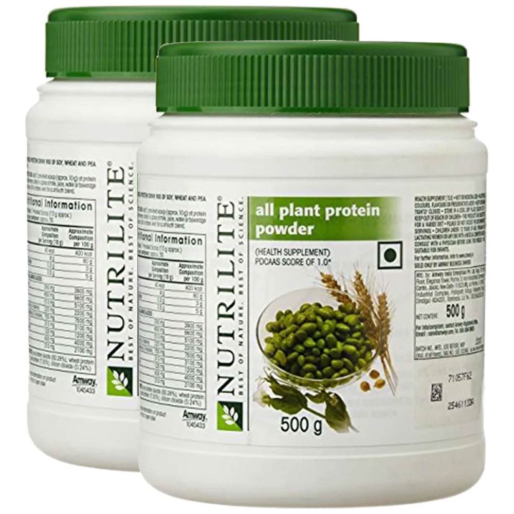 Amway Nutrilite All Plant Protein - Pack of 2, 1.1 lb Unflavoured at Best  Price in India | https://www.healthkart.com/