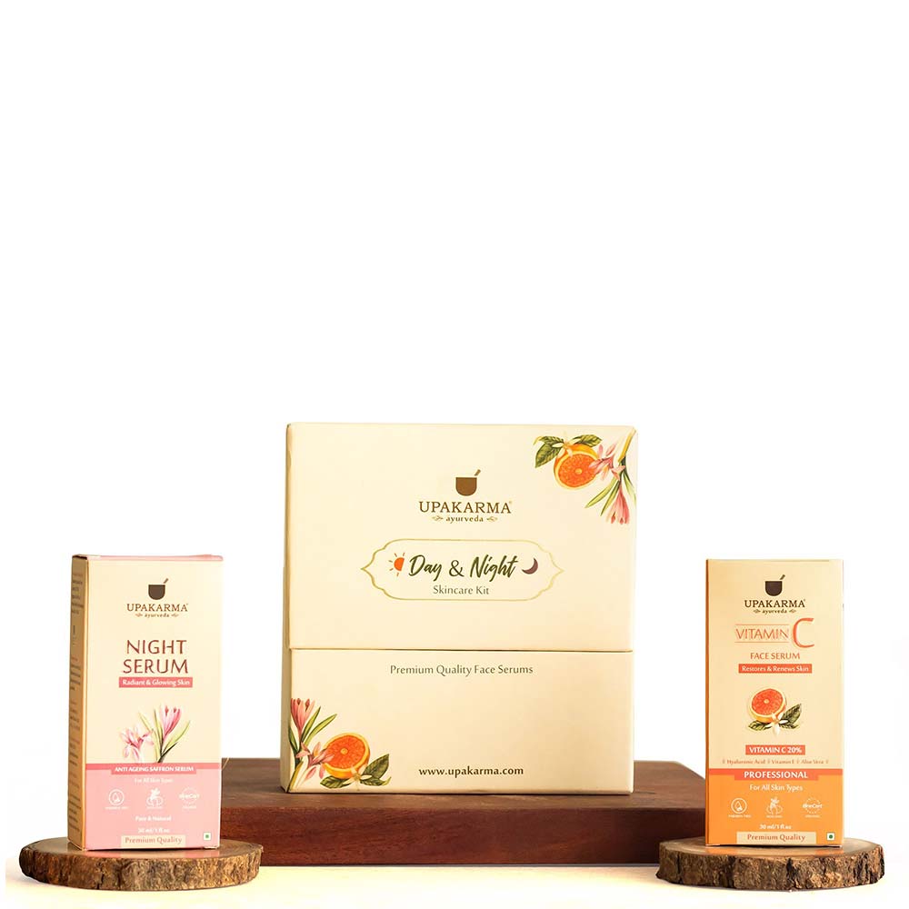 1 - Upakarma Ayurveda Vitamin C Face & Night Serum,  2 Piece(s)/Pack  for All Skin Types 