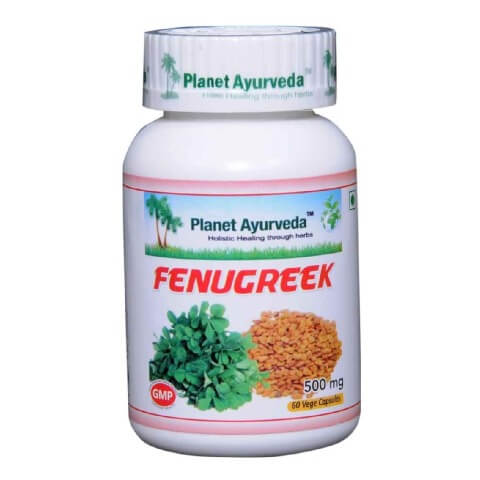 Planet Ayurveda Fenugreek (500 mg), 60 veggie capsule(s) Planet Ayurveda Fenugreek (500 mg), 60 veggie capsule(s)