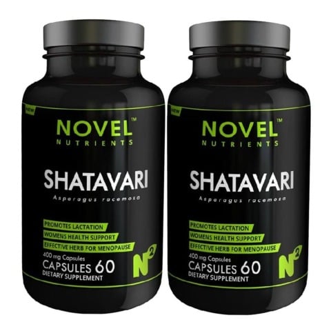 Novel Nutrients Shatavari (400 mg), 60 capsules - Pack of 2 Novel Nutrients Shatavari (400 mg), 60 capsules - Pack of 2
