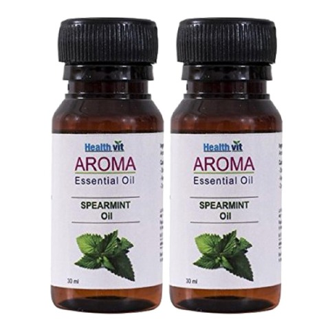 Healthvit Aroma Spearmint Oil, 30 ml for All Skin Types - Pack of 2 Healthvit Aroma Spearmint Oil, 30 ml for All Skin Types - Pack of 2