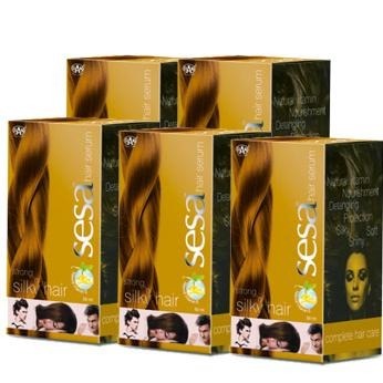 Sesa Hair Serum, 50 ml Strong & Silky Hair - Pack of 5 Sesa Hair Serum, 50 ml Strong & Silky Hair - Pack of 5