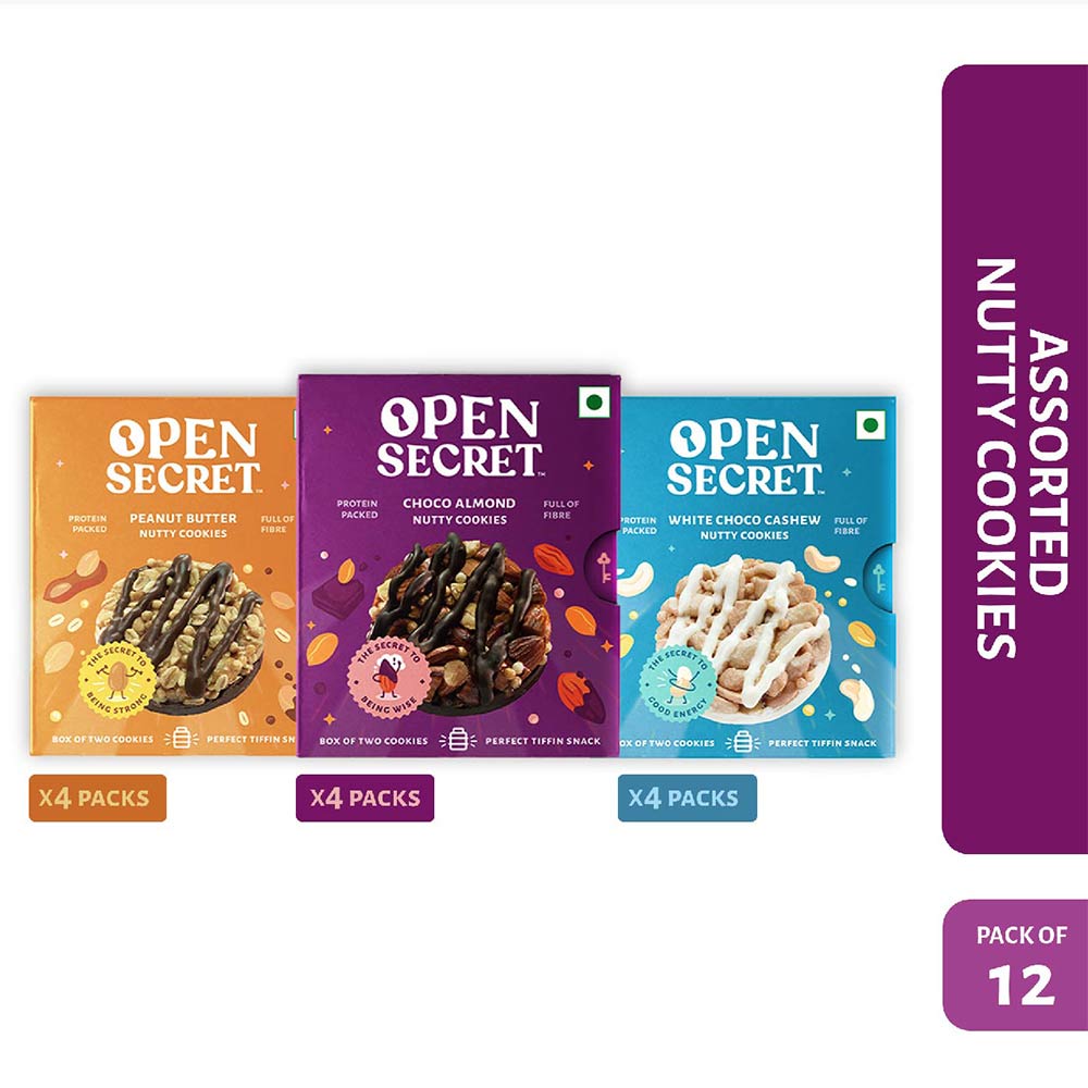 1 - Open Secret Nutty Cookies,  2 Cookie(s)/Pack  Assorted Pack of 12 