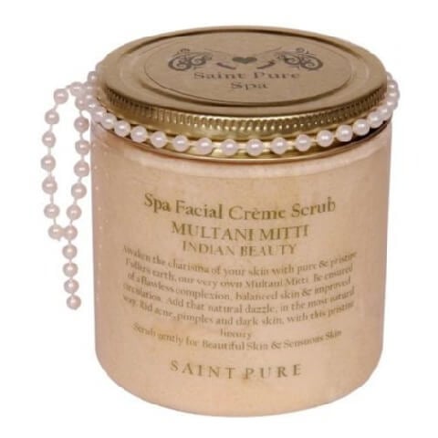 Saint Pure Multani Mitti Spa Creme Scrub, 250 g for All Types Skin