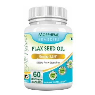 Morpheme Remedies Flax Seed Oil (500 mg), 60 veggie capsule(s)