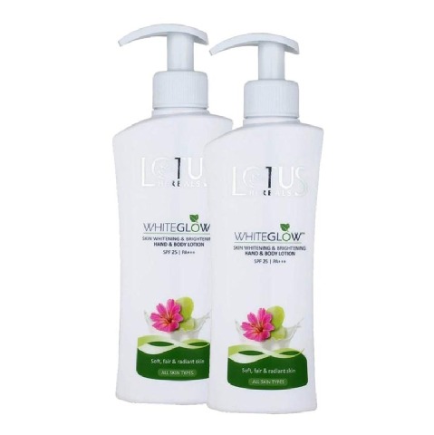 Lotus Herbals Whiteglow Hand & Body Lotion, 300 ml for All Skin Types - Pack of 2 Lotus Herbals Whiteglow Hand & Body Lotion, 300 ml for All Skin Types - Pack of 2