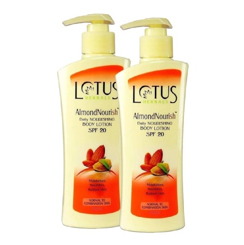 Lotus Herbals Daily Body Lotion, 250 ml Almondnourish Nourishing - Pack of 2 Lotus Herbals Daily Body Lotion, 250 ml Almondnourish Nourishing - Pack of 2