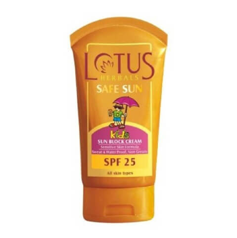 Lotus Herbals Kids Safe Sun Block Cream, 50 g for All Skin Lotus Herbals Kids Safe Sun Block Cream, 50 g for All Skin