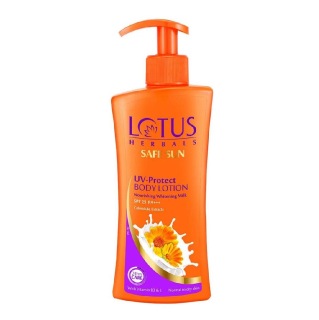 Lotus Herbals Safe Sun UV Protected Body Lotion, 250 Ml Dry Skin