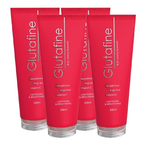 1 - Glutafine Rich Creamy Face Wash,  4 Piece(s)/Pack  for All Skin Type 
