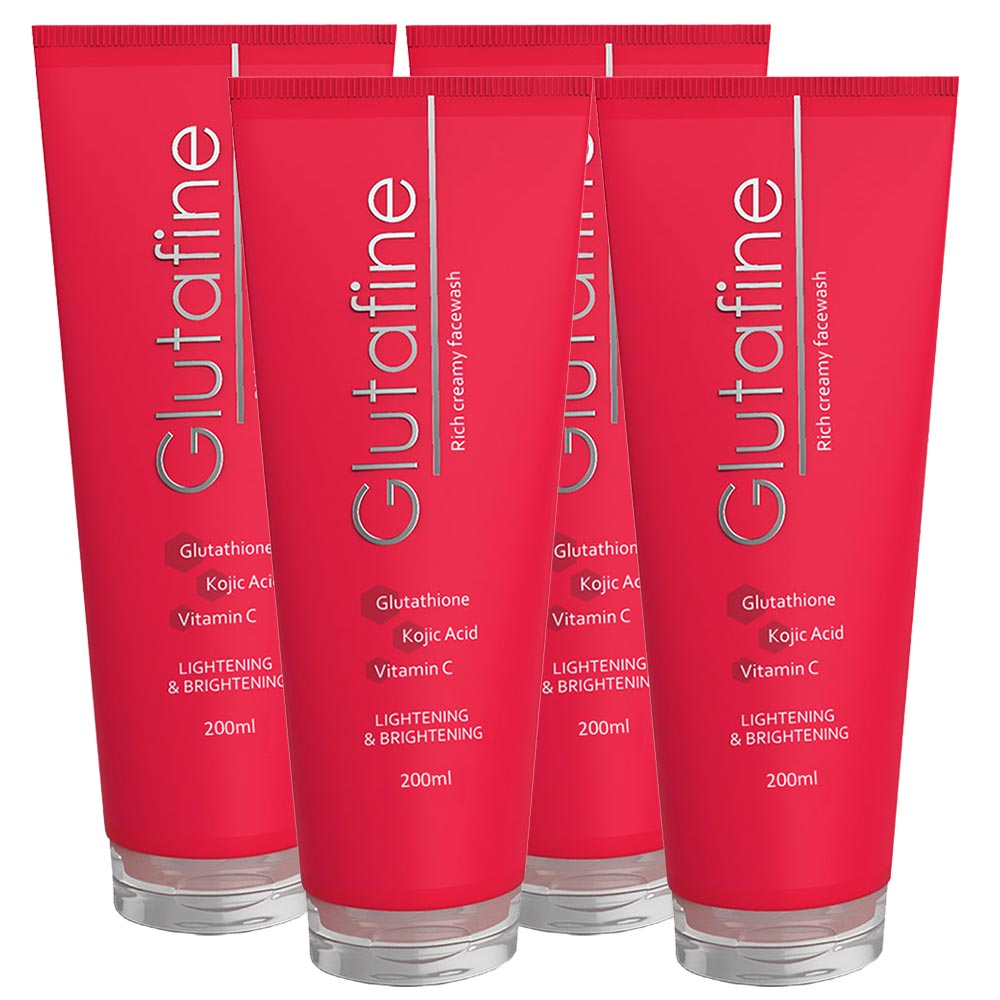 1 - Glutafine Rich Creamy Face Wash,  4 Piece(s)/Pack  for All Skin Type 
