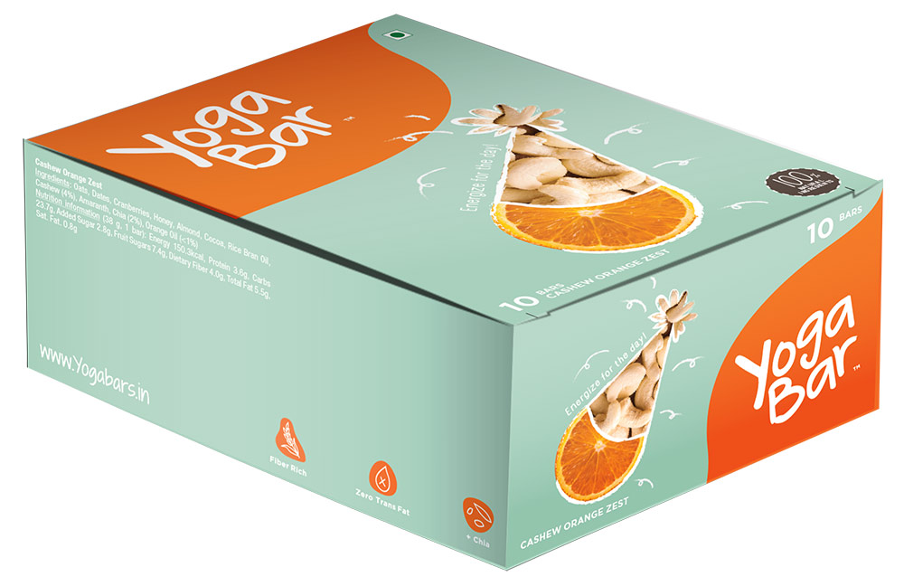 Yogabar Multigrain Energy Bars,  10 bar(s)  Cardamom 
