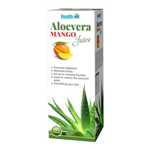 Healthvit Aloevera Juice, Mango 0.500 L Healthvit Aloevera Juice, Mango 0.500 L