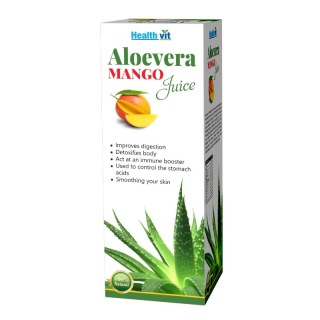 Healthvit Aloevera Juice, Mango 0.500 L