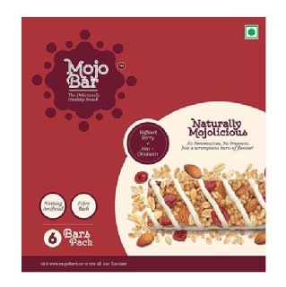 MojoBar Healthy Energy Bar, 6 Piece(s)/Pack Yoghurt Berry