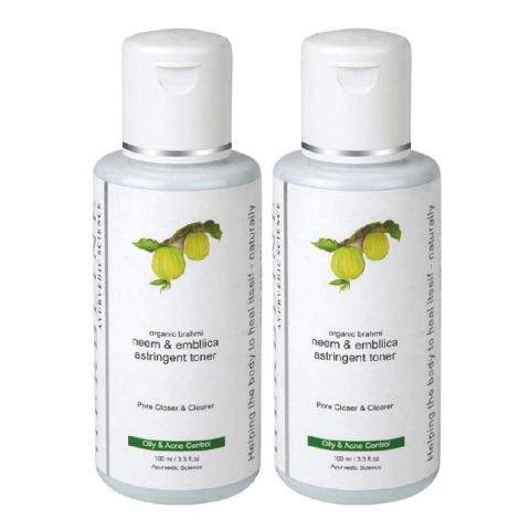Herbline Neem & Embllica Astringent - Pack of 2, 100 ml Oily & Acne Control Herbline Neem & Embllica Astringent - Pack of 2, 100 ml Oily & Acne Control
