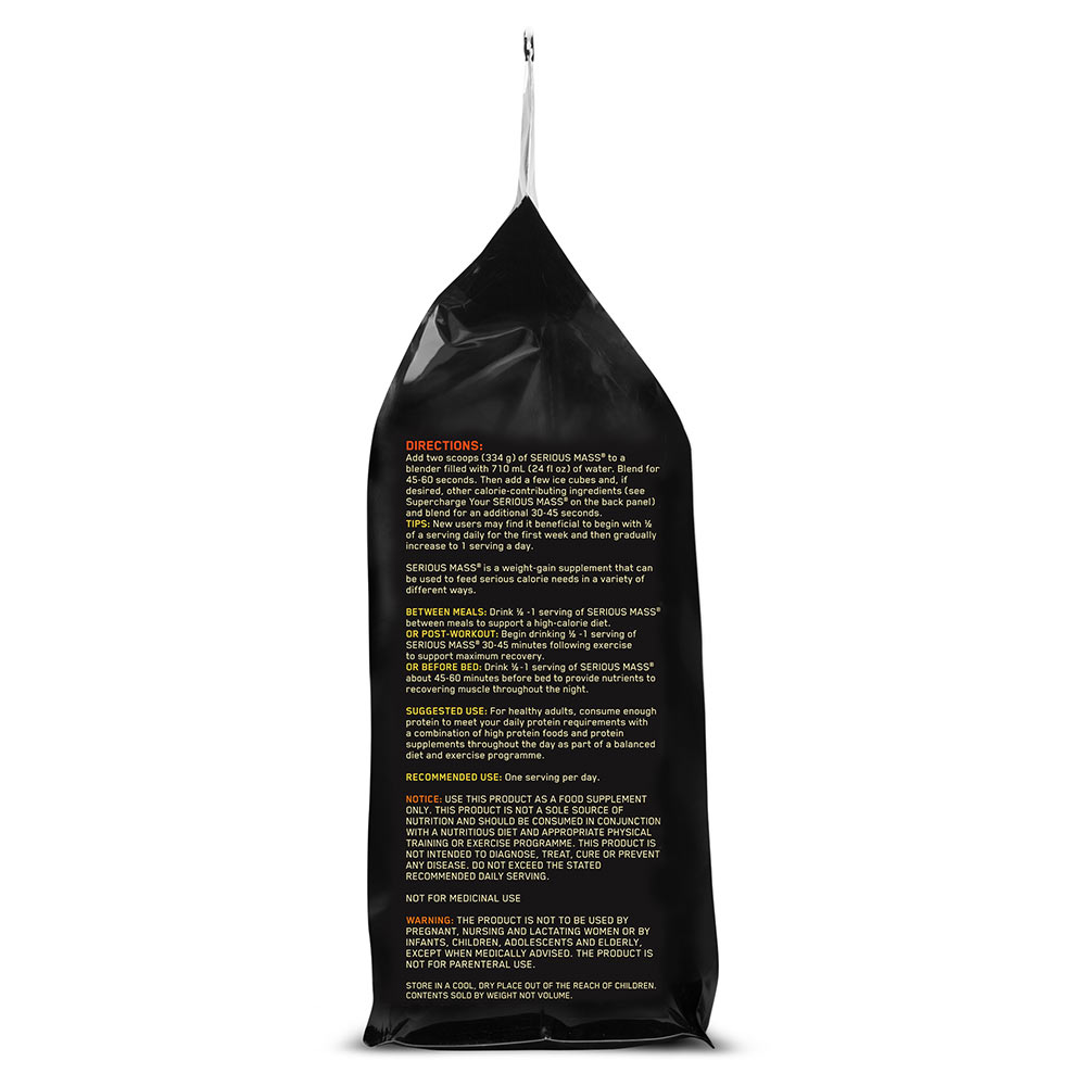 direction - ON (Optimum Nutrition) Serious Mass,  12 lb  Vanilla 