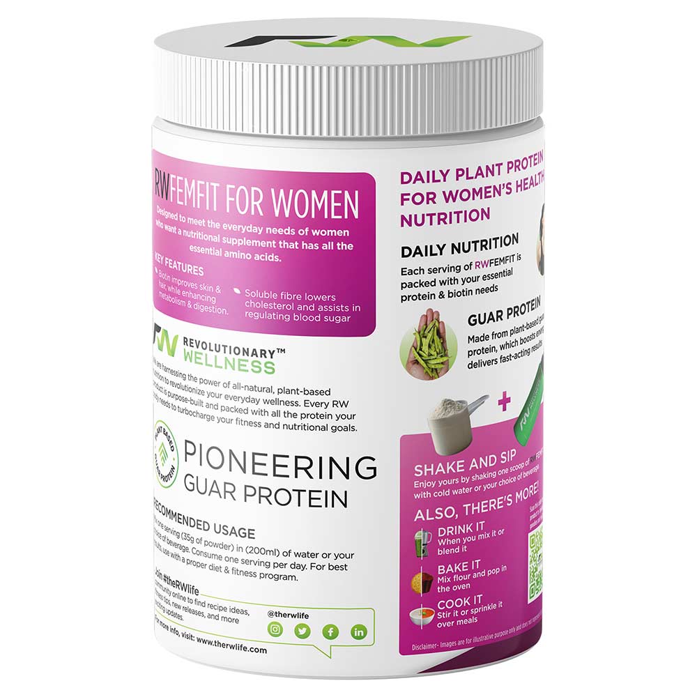 back - RW Plant Based Protein Femfit,  Vanilla  1.1 lb 