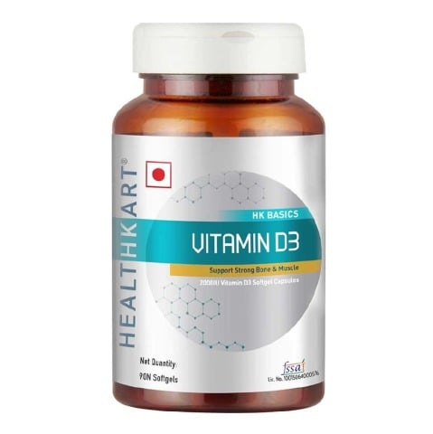 1 - HealthKart Vitamin D3 (2000 IU) OP, 90 softgels