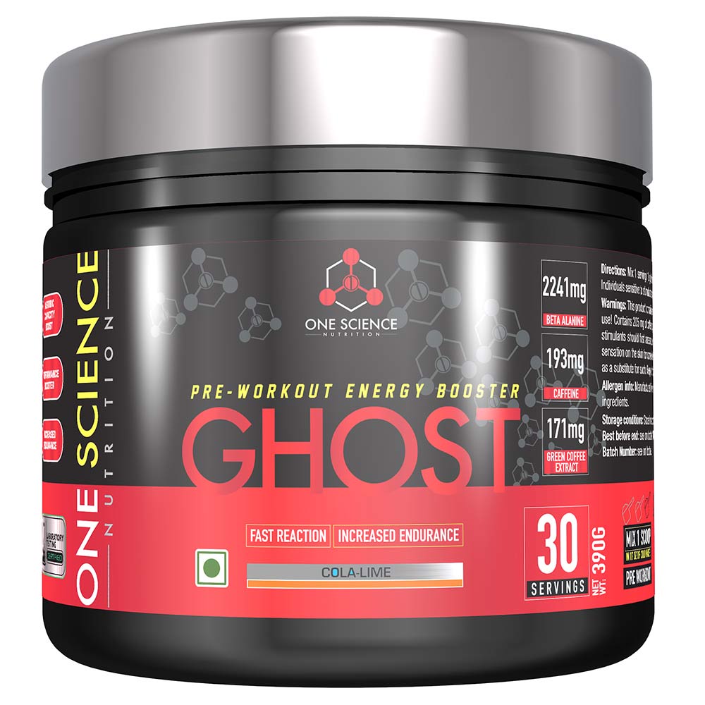 One Science PreWorkout Energy Booster Ghost, 0.85 lb ColaLime at Best