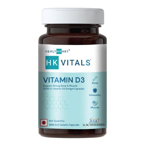 1 - HealthKart Vitamin D3 (2000 IU), 90 softgels
