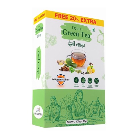 1 - J Group International Impex Detox Green Tea Deshi Kadha,  100 g  Natural 