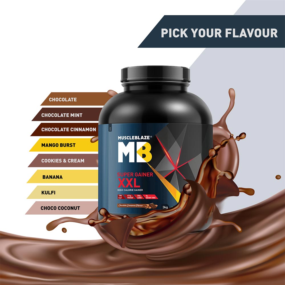 MuscleBlaze Super Gainer XXL, 6.6 lb Choco Coconut