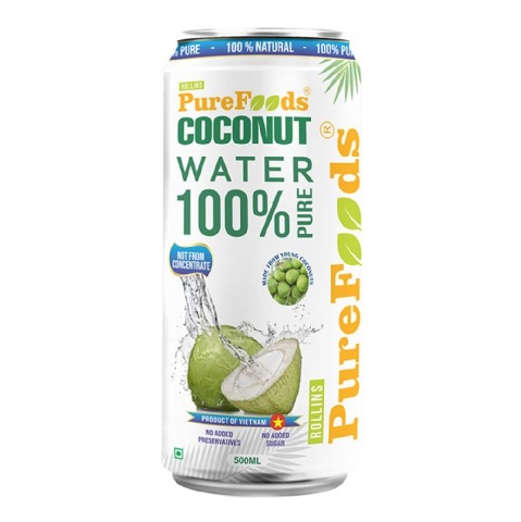 1 - PureFoods 100% Pure Tender Coconut Water,  Natural  500 ml 